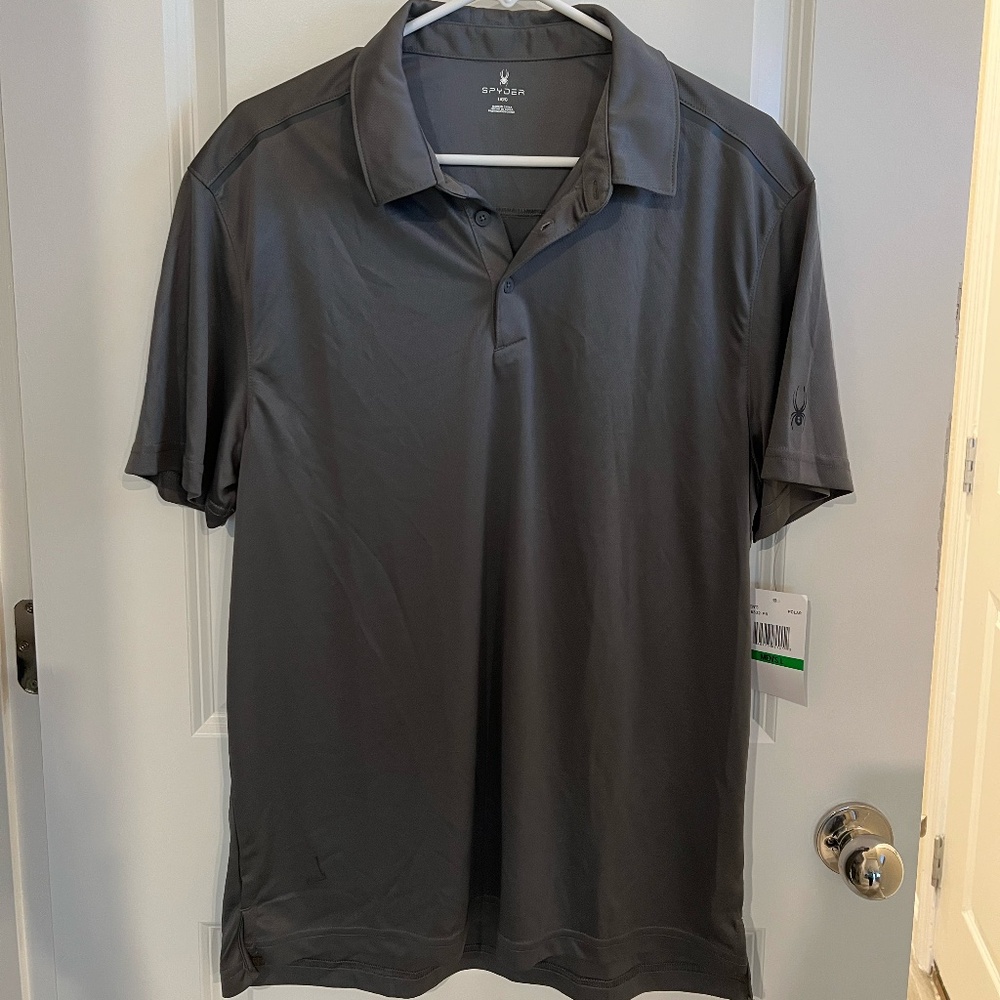 Spyder Men's Freestyle Grey Polo NWT